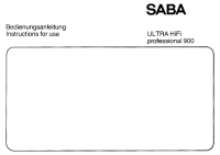Saba PSP-900 - Service Manual